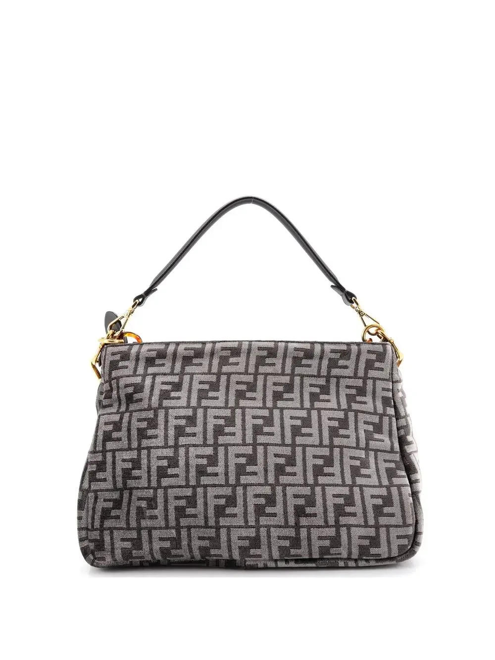 Fendi O'Lock Zip Shoulder Bag Zucca #281350F23B